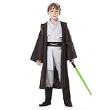 Churgigi Jedi Kostüm für Erwachsene und Kinder Wan Jedi Robe Erwachsene Lichtschwert Kostüm...