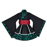 Fortunehouse Kimetsu no Yaiba Cosplay Outfit Demon Slayer Kimono Tanjiro Kamado Kostüme für...