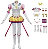 Foanja Sailor Moon Kostüm Damen Cosplay Anime Sailor Moon Tsukino Usagi Komplettset Deluxe Kampf...