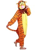 LACOLOCA Tiger Tier Erwachsene Onesie Unisex Einteiler Cosplay Kostüm Pyjama für Männer Frauen...