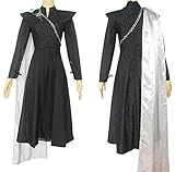 Yanny Daenerys Targaryen Cosplay Damen Daenerys Kostüm Kleid Drachenkrieger Kampfanzug Perück für...