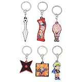 Naruto Geldbörse und Schlüsselanhänger Kinder Set - Kleine Geschenke für Kinder Anime Geldbeutel...