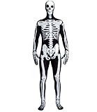 Spooktacular Creations Herren Skelett Kostüm, Skeleton Jumpsuit 2. Haut für Männer mit Skeleton...