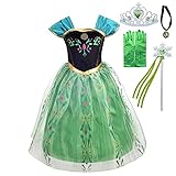 Lito Angels Prinzessin Anna Krönung Kleid Eiskönigin Kostüm mit Zubehör für Kinder Mädchen,...