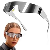 Futuristische Sonnenbrille,Rave Brille,Schnelle Brille,Techno Brille,Space Brille Alien Brille...