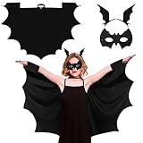 Capaneus Fledermaus Kostüm Kinder, Fledermauskostüm Vampir Halloween Kostüm, Fledermausflügel...