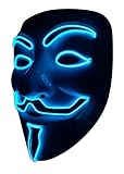 SOUTHSKY LED Maske V for Vendetta Maske EL Draht Leuchten Für Halloween Kostüm Cosplay...