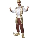 dressforfun 900527 - Herrenkostüm prächtiger Sultan, Orientalisches Gewand mit vielen goldenen...