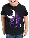 style3 Luna T-Shirt für Kinder Moon mondstein Japan Sailor, Größe:128
