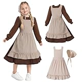 Crazycos French Maid Outfit Viktorianisch für Mädchen Generisch Maid Dress Maid Kostüm Cosplay...