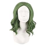 MapofBeauty 14 Zoll/35 cm Mode Cosplay Kostüm Lockige Synthetische Perücke (Pine Grün/Grass...