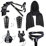 YORDET Mittelalter Ritter Zubehör Männer Renaissance Leder Gürtel Schal Retro Schal Armschienen...