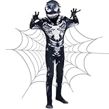 Spider Kostüm Kinder, Carnival Kostüm Kinder Jungen, 3d Objektive Schwarze Black Superheld Miles...