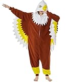 sazpajacos Adler Einteiler Pyjama Tier Weißkopfseeadler Kostüme Nachtwäsche Weihnachten Halloween...