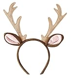 W WIDMANN MILANO Party Fashion - Haarreif Rentier, für Erwachsene, Tierkostüm, für Weihnachten,...