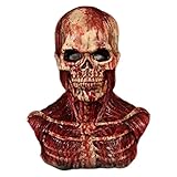 Scary Walking Dead Zombie Kopf Maske und Gefälschte Menschliche Arm Hände Blutiges Latex...