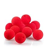 com-four® 12x Clownsnasen aus Schaumstoff - Ø 5cm - falsche Nasen, Schwammnase in Rot für...