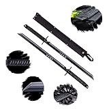Katana Schwert Scharf zum Training 68 cm - 2 x Samurai Schwerter Scharf Echt für Erwachsene - Ninja...