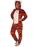 DISNEY Tigger Strampler Winnie The Pooh Erwachsene | Onesies für Frauen | Fleece-Tigger-Kostüm...