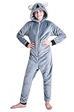 CityComfort Jumpsuit Kinder Einteiler Fleece Overall Onesie Kinder Mädchen Jungen 4-14 Jahre (7-8...