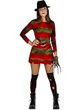 Funidelia | Freddy Krueger Kostüm - Nightmare - Mörderische Träume 100% OFFIZIELLE für Damen...