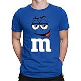 M Faschingskostüm Gruppen Verkleidung Aufdruck - Karneval Fasching Kostüm Herren T-Shirt, Blau, XL