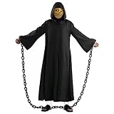 NIRANJAN Obito Kostüm für Erwachsene, Anime, Umhang mit Kapuze, Outfit Ninja Cloak Halloween...