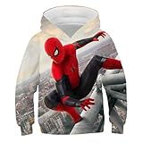 LDWAY Unisex Kinder Jungen Mädchen Kapuzenpullover 3D Grafik Drucken Langarm Pullover Casual...
