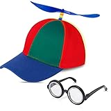 Heyu-Lotus Bunte Propellermütze,Helikopter Cap,Hubschraubermütze,Propeller Mütze, Baseballmütze...
