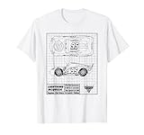 Cars Lightning McQueen Blueprint T-Shirt