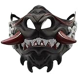 Stakee Samurai-oni-halbgesichtsmasken, Hannya-Maske, Japanische Maske Für Halloween-kostüme,...
