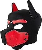 Heavelove Kapuzenmaske für Erwachsene, abnehmbar, Cosplay, Vollgesicht, Welpen, Maske, Maulkorb...