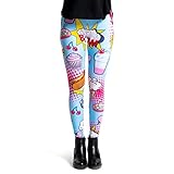 cosey - Festival-Party-Line Leggings (Einheitsgröße) - (Popart)
