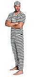 Boland 83820 - Kostüm Set Gefangener für Herren, Größe M/L, Verkleidung als Sträfling für...