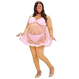 W WIDMANN MILANO Party Fashion - Kostüm Dicke Stripteasetänzerin, gepolstertes Kostüm, Slip,...