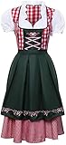 NUWIND Kostüm Bayerisches Damen Trachtenkleid Oktoberfest Dirndl Gr. X-Large, Schwarz/Rosa