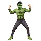 Rubie's Offizielles Luxuskostüm Hulk, Avengers Endgame, Kindergröße S, 3-4 Jahre, Körpergröße...