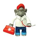 Benjamin Blümchen Figur als Arzt 10803, bewegliche Spielfigur ca. 9 cm groß, detailgetreue...