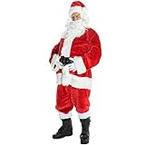 Morph Weihnachtsmann Kostüm, Kostüm Weihnachtsmann Herren, Weihnachtsmann Kostüm Herren, Nikolaus...