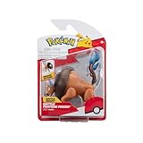 Pokémon PKW3369 - Battle Feature Figure - Tauros, offizielle bewegliche Figuren, 11.5 cm