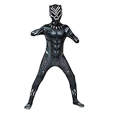 Schwarz Kinder Panther Kostüm für Jungen Cosplay Jumpsuit Halloween