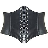 HANERDUN Damen elastischen Gürtel Spitzen-up-Korsett Taille Hüftgurt Drei Größen XLSchwarz