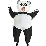 Morph Aufblasbares Panda Kostüm für Kinder, lustiges Tierkostüm Jungen Mädchen, Halloween und...