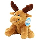 Minifeet Zootier Elch Emil - Kuscheltier Plüschtier Stofftier Spielzeug - kuschelig weich -...