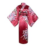 Wraith of East Kimono Kostüm Erwachsene Japanische Geisha Yukata Floral Muster Kleid Blüte...