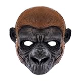 FakeFace Halloween Orang-Utan Maske Schimpansen Gorilla Maske PU-Schaum Affenmaske Vollgesichtsmaske...