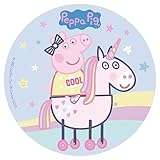 Dekora - 160131 Peppa Wutz Tortenaufleger aus Esspapier|aus Reispapier| 20 cm