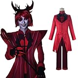 CR ROLECOS Hazbin Hotel Alastor Cosplay Kostüm Engel Staub Helluva Boss Blitzo Jacke Outfits Set...