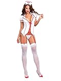 chenyesun Damen-Lingerie Negligee Dessous Nachtkleid Rückenfrei Spitze Pflegeuniformen gebündelte...