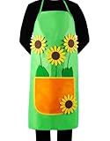 Gärtnerin Kostüm Gärtnerschürze Gärtner Blumenkostüm Blumenschürze Sonnenblumen Schürze für...